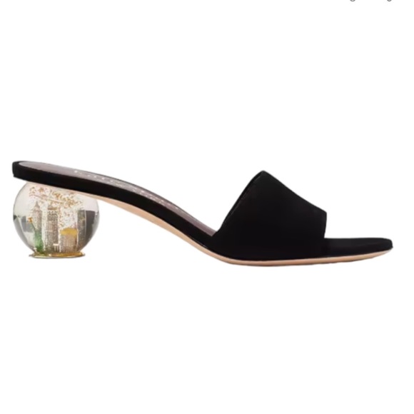kate spade Shoes - Kate Spade Suede New York City Snow Globe Heels